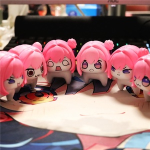 Statuetta in PVC 2D Cenerentola <span class=keywords><strong>Doro</strong></span> Peach Snowman Versione Q, Ornamento Cane Rosa, Decorazione <span class=keywords><strong>da</strong></span> Scrivania - Product Image 2