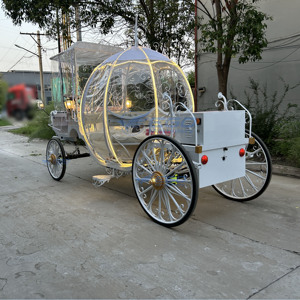 2026 European Carriage Wedding Sightseeing Cart <b>Pumpkin</b> Carriage Gorgeous Party <b>Decoration</b> Candy Carriage Special Transportation - Product Image 4