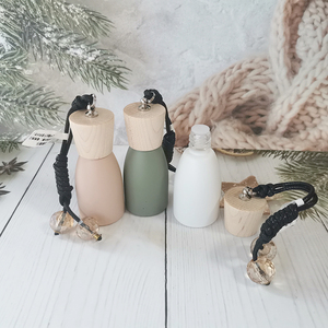 Chai Nước Hoa Trang Trí Xe Hơi 10Ml Morandi Series Chai Thủy Tinh Màu Kèm Nút Chai Treo Dây Treo - Product Image 3