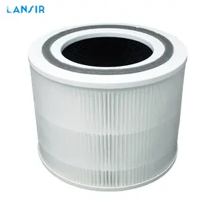 Lansir High-Efficiency True HEPA + Activated Carbon Replacement Filter For LEVOIT Core 300 Core P350 Air Purifier FilterS
