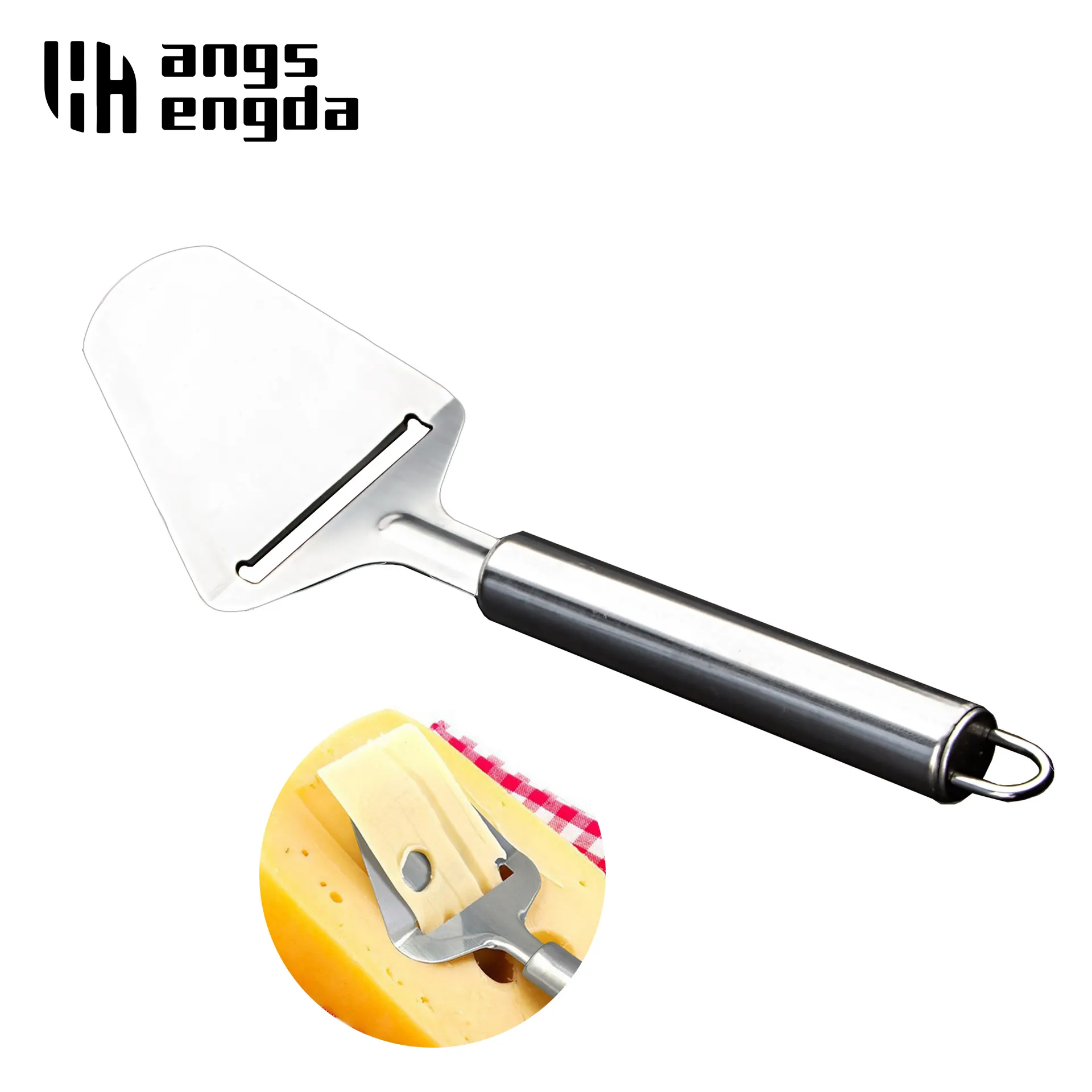 Pelador de queso de acero inoxidable plateado, cortador, rebanador de mantequilla, cuchillo de corte, utensilios de cocina para queso