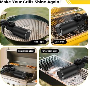 <b>Powerful</b> Speed Outdoor <b>Brush</b> Automatic Stainless Steel & Nylon <b>Brush</b> Head BBQ Cleaner Nylon Cleaning <b>Brush</b> - Product Image 1