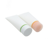 Tube cosmétique en plastique avec bouchon à vis, applicateur à pointe bombée, pour crème pour les mains, écran solaire, lotion corporelle, déodorant, soins de la peau