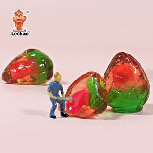 Oem 4D dâu tây hình dạng bán buôn trái cây kẹo đầy mứt Jelly Gummy ngọt ngào Gummy kẹo tùy chỉnh Halal kẹo Nhà cung cấp - Product Image 2