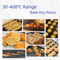 Horno Eléctrico Comercial Mini de 32 Bandejas, Digital, Rotatorio, de Acero Inoxidable, con Control Automático de Temperatura para Pan y Pizza