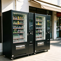Distributeur automatique de boissons et de collations pour usage commercial avec paiement par code QR/espèces/pièces de monnaie/carte de crédit