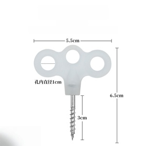 Tent <b>Peg</b> 3cm <b>Screw</b> Metal Handle 5.5cm Width Outdoor Camping Use - Product Image 1