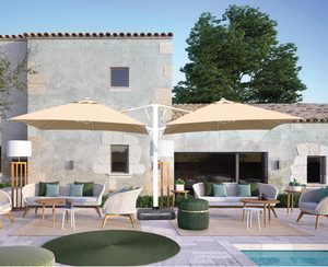 Sombrilla grande de aluminio para exteriores, dosel doble, dos cabezas, sombrilla para <span class=keywords><strong>Patio</strong></span>, playa, sombrilla doble fuerte, mercado - Product Image 5
