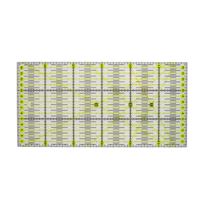 Set di <span class=keywords><strong>3</strong></span> Righelli in Plastica per Quilting, Bicolore con Griglia, 15x30cm, Strumento di Misurazione di Precisione per Cucito, Taglio Tessuti Fai-da-Te - Product Image 3