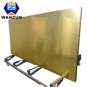 Panneau Miroir Acrylique Réfléchissant Doré en Gros d'Usine 1,22 * 2,44 m, Acrylique Miroir Flexible Coulé Électroplaqué 2mm 3mm - Product Image 1