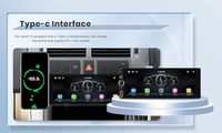 Radio Mobil Android Single 1DIN 6.86 Inci dengan Layar Sentuh Wireless CarPlay, Pemutar Audio Video GPS dengan BT, GPS, WiFi, FM