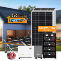 Système d'énergie solaire photovoltaïque complet Solarasia sur réseau 100 kW 250 kW 1 MW Panneaux solaires Système de montage Utilisation industrielle