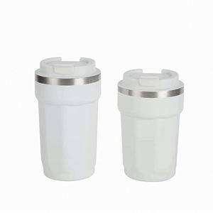 Mug à café simple en acier inoxydable 304, thermos portable pour voiture, cadeau de bureau, mug double usage - Product Image 6