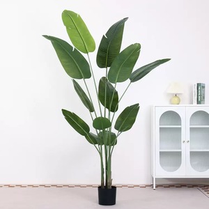Palmeras Artificiales de Viajero, Hojas Grandes de Alta Calidad, Plantas Verdes en Maceta para Interiores, Decoración para Hogar y Jardín, Resistentes a los Rayos UV - Product Image 1