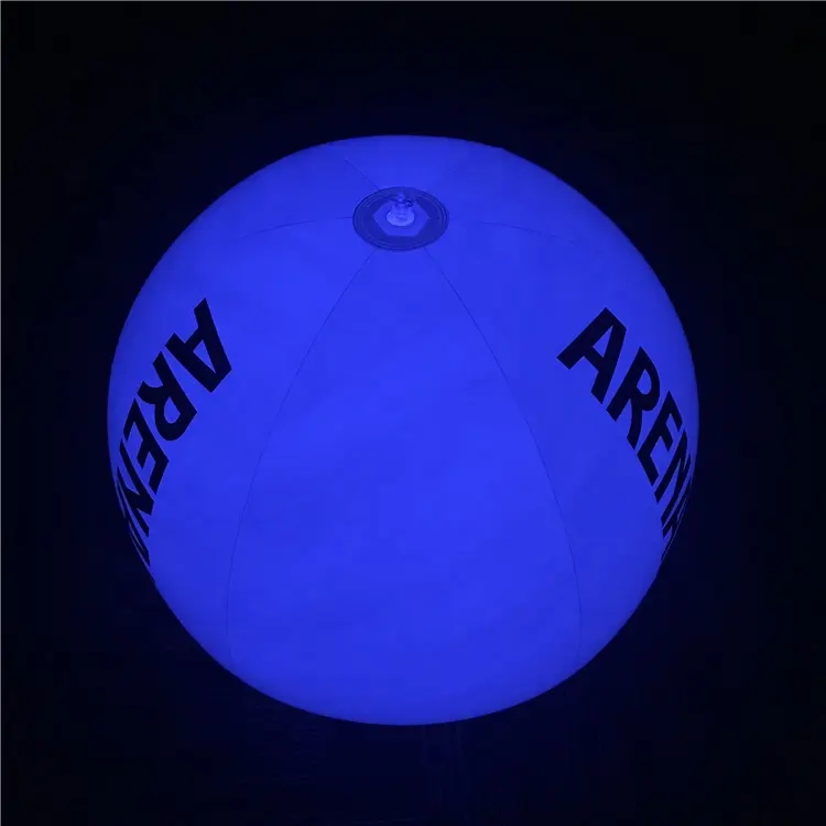 Custom Logo printing light ball 60cm light up beach remote controlled Inflatable LED ball for night outdoor activity