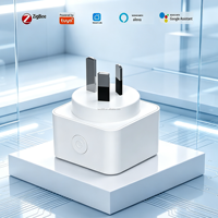 Prise intelligente Tuya Zigbee en gros pour AU/NZ avec moniteur d'énergie, minuterie, télécommande, double relais, double pôle, emballage personnalisé, usine OEM