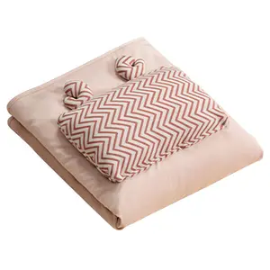 ईएम यूएसबी गुलाबी ग्रीन होटल के लिए पोर्टेबल फलालैन बिजली कंबल फेंक सर्दियों लड़की व्यक्तिगत गरम हीटर ऊनी कंबल