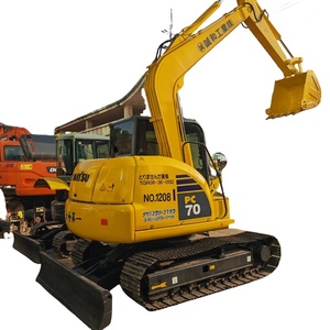 Excavadora usada KOMATSU de 7 toneladas, casi nueva, marca Original, excavadoras hidráulicas sobre orugas con motor central de segunda mano, 2017 - Product Image 1