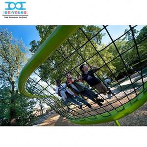 Red de cuerda de acero de colores para niños, árbol de escalada, patio de recreo, obstáculo, Juego de carga, parque de atracciones, pared interior a prueba de sol - Product Image 2