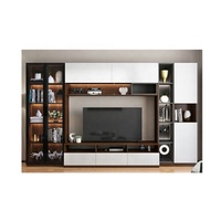Ensemble de meubles de salon en bois de luxe au design moderne, unité murale, meuble TV pour salon