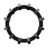 Superbe Lyre Cinétique à Anneau de Faisceau 12*60W LED avec Barre Laser RGB DMX512 RDM, Lumières de Scène pour DJ, Clubs, Concerts et Tournées