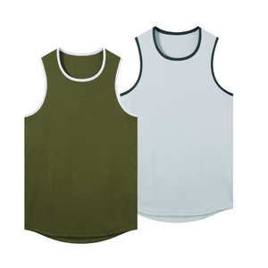 Precio al por mayor 94 algodón 6 Spandex Fitness Workout Stringers con capucha secado rápido verano deporte desgaste culturismo camisetas - Product Image 3