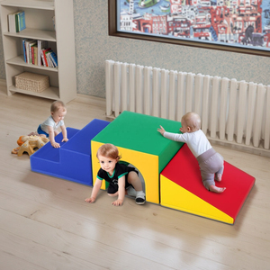 Blocs d'escalade en mousse assortis de 3 pièces pour bébé, ramper et tunnel, équipement de jeu souple pour tout-petits - Product Image 5