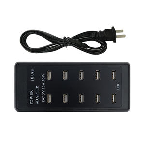 Station <span class=keywords><strong>de</strong></span> charge USB 10A 50W <span class=keywords><strong>Chargeur</strong></span> <span class=keywords><strong>de</strong></span> bureau en plastique pour <span class=keywords><strong>MacBook</strong></span> <span class=keywords><strong>Pro</strong></span> iPhone Samsung - Product Image 1