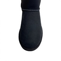 Bottes d'hiver classiques en cuir pour femmes, bottines à lacets, chaussures chaudes, doublure en laine épaisse, semelle intérieure EVA antidérapante confortable