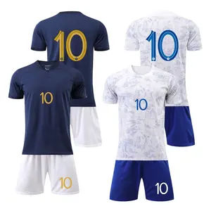Maillot de Football de l'équipe nationale de France, à la maison, à séchage rapide, vêtements de Football, 2022
