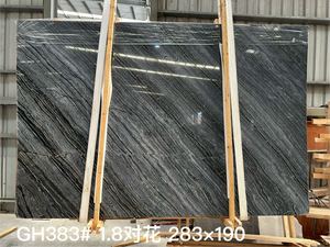 Marbre gris boisé Bookmatch Black Tree Chinese <span class=keywords><strong>Kenya</strong></span> Black Forest pour revêtements de sol et murs de villa - Product Image 5