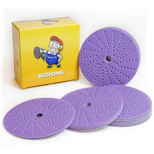 Oem/ODM tím không thấm nước ướt và khô giấy nhám nước ô tô 6 inch 150mm Đĩa công cụ mài mòn giấy nhám giấy nhám cát - Product Image 1