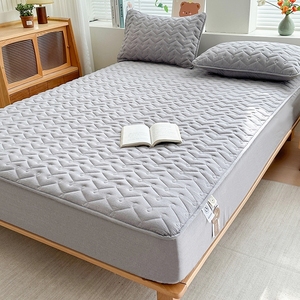 Protector <span class=keywords><strong>de</strong></span> Colchón Transpirable <span class=keywords><strong>de</strong></span> Algodón Ultra Suave y Agradable para la Piel, Cubrecama Ajustable - Product Image 3