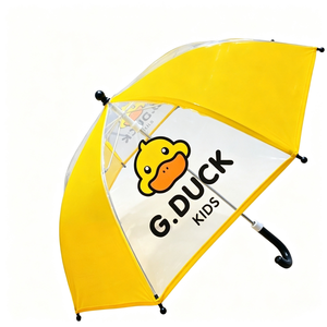 <span class=keywords><strong>Parapluie</strong></span> Enfant Canard Jaune <span class=keywords><strong>Transparent</strong></span>, <span class=keywords><strong>Parapluie</strong></span> Jouet Manuel à Long Manche Dessin Animé pour Garçons et Filles de Maternelle - Vente en Gros - Product Image 1