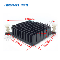 Juego de chips de puente Norte para CPU de ordenador, disipador de calor de perfil extruido con tamaño de 40,5x40,5x11mm