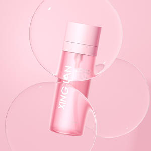 Flacon de sérum facial rose personnalisé, 150 ml, 200 ml, 300 ml, emballage cosmétique, flacons de lotion pour soins de la peau en plastique vides avec pompe - Product Image 5