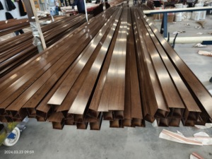 Marchio famoso su misura della Cina fornitura di fabbrica di grano di legno alluminio estrusione profili di alluminio buon materiale di carta di legno - Product Image 2