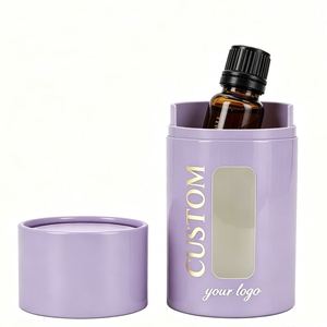 Boîtes d'emballage cosmétiques personnalisées imprimées, tube en carton cylindrique pour parfum et huile essentielle, écologiques et recyclables - Product Image 3