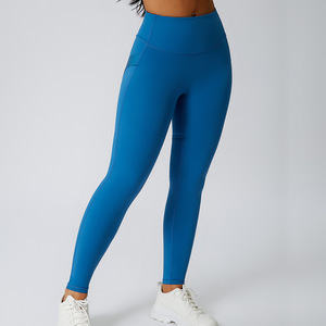 <span class=keywords><strong>Leggings</strong></span> Deportivos Transpirables de Cintura Alta con Control de Abdomen y Bolsillo, <span class=keywords><strong>Leggings</strong></span> de Fitness con Efecto Levanta Glúteos en Forma de V, Pantalones para Gimnasio y Entrenamiento - Product Image 3