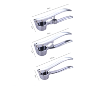 Presse-ail en alliage de zinc et acier inoxydable 3-en-1, 4-en-1, 5-en-1