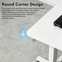 Escritorio Ergonómico Eléctrico de Altura Ajustable con Cajones, Mesa de Computadora Motorizada para Trabajar de Pie o Sentado, Ideal para Oficina Profesional