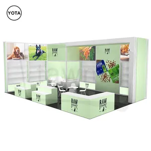 Tawns Unique Exhibition Booth Design Freestanding Durable Advertising Backlit Wall 20x30 Trade Show Booth