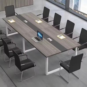 Tavolo Lungo Moderno per Ufficio, Tavolo per Sala Riunioni, Tavolo da Conferenza per Ufficio - Product Image 3