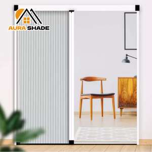 モダンで高品質な格納式遮光スクリーン ハニカム構造 スライディングドア用シェード＆シャッター 家庭やオフィス向け - Product Image 2
