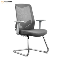 Chaise de bureau pivotante confortable en maille pour visiteurs, hauteur réglable, garantie de 3 ans - Chaise de bureau exécutive ergonomique moderne en tissu