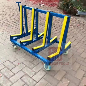 High Quality 1 Meter Loading 500kg Small Window <b>Transport</b> Rack Glass Trolley Q235 Material SPEEDONE Brand Handing SDYSJ260107-1 - Product Image 5