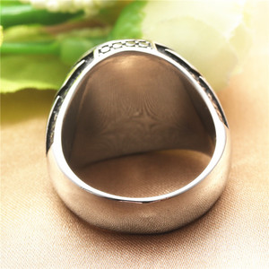 Yunnique – bague tête de Lion pour hommes, en acier inoxydable, Style Punk rétro, design animal, bijoux, cadeau - Product Image 2