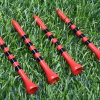 Tees de golf incassables avec logo personnalisé, emballage réglable, tee de golf en plastique