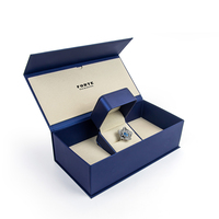 Boîte d'Emballage Bagues en Cuir PU Haut de Gamme FORTE Prix Usine Luxe Extérieur Personnalisé Logo Collier Boucles d'Oreilles Bague