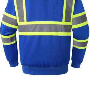 Sweat-shirts de sécurité sur mesure de qualité supérieure pour vêtements de travail, fabrication OEM, design personnalisé, sweat-shirt réfléchissant haute visibilité - Product Image 6